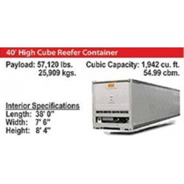 40' High Cube Reefer Container 40' High Cube Reefer Container